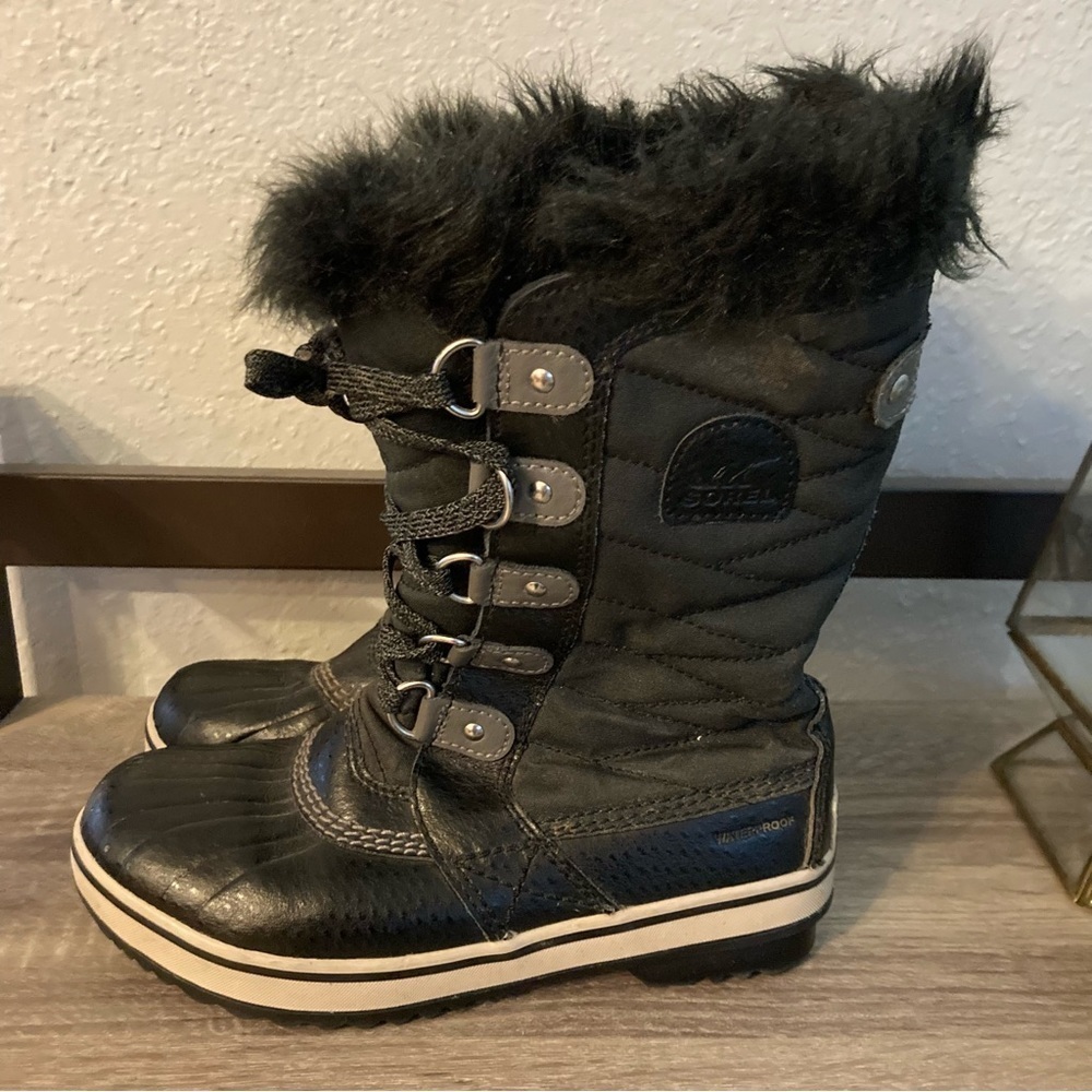 Sorel Tofino II Black Boots Size 3